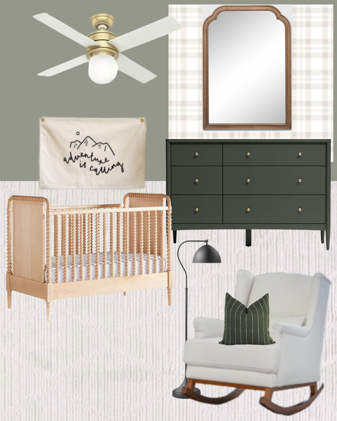 Black crib nursery outlet ideas