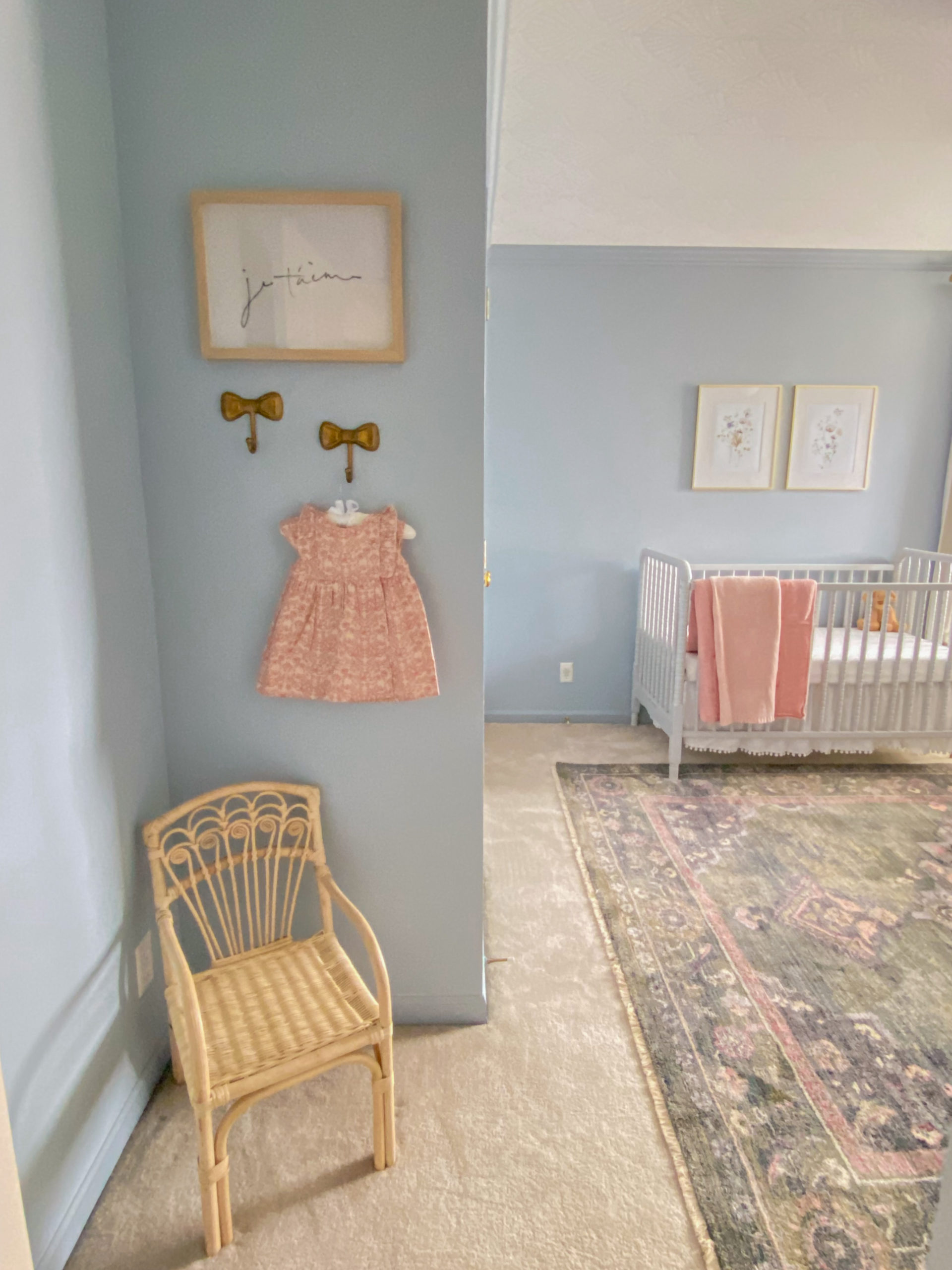 Blue baby shop girl room